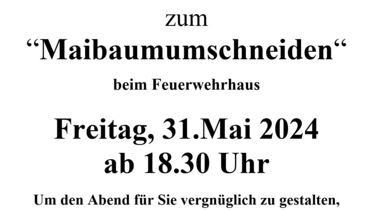 Plakat Maibaumumschneiden 2024 1